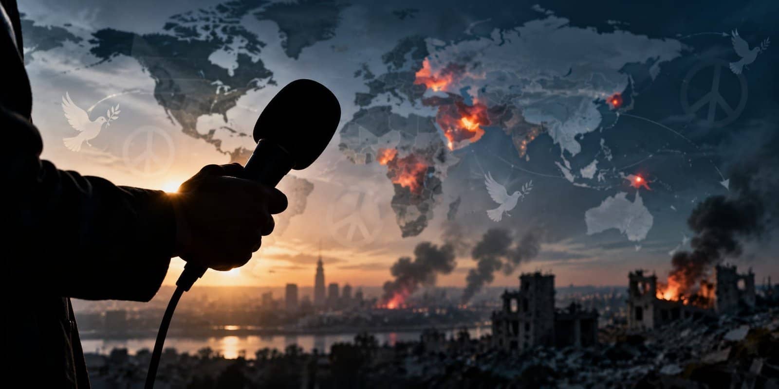 More than ever before now media needs discourse based on peace and nonviolence